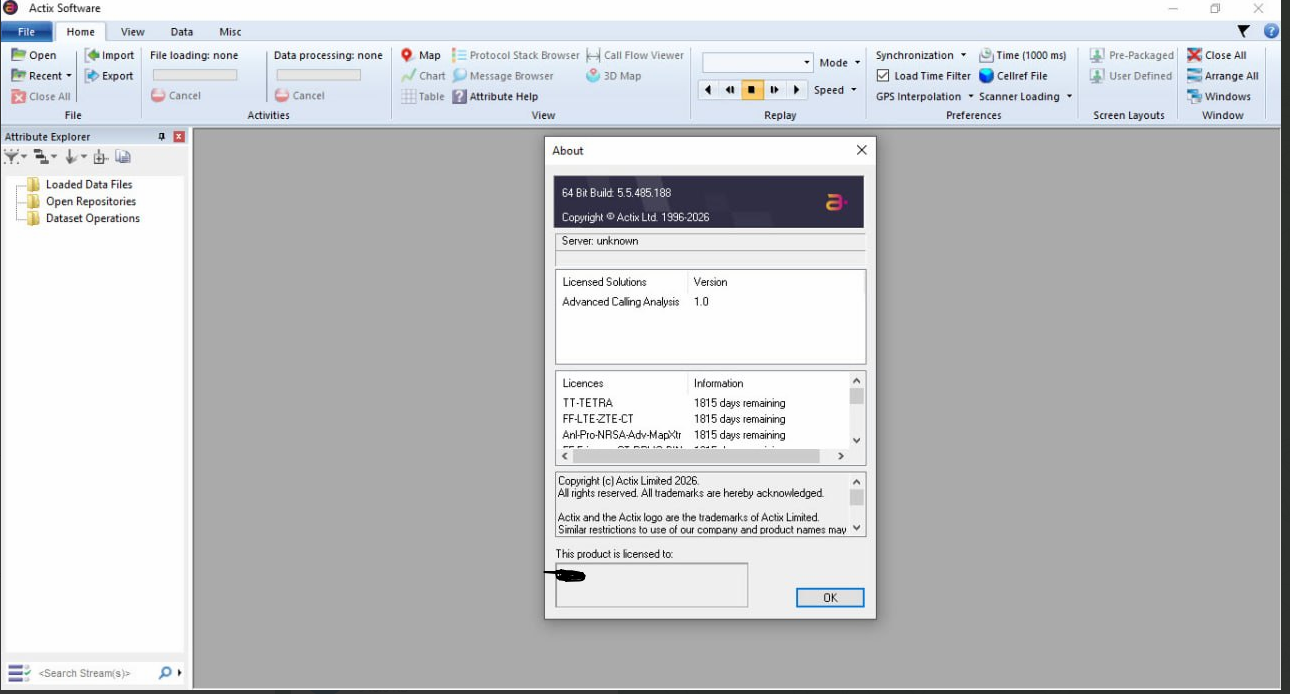 Actix Analyzer 2026 interface screenshot